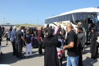 بالصور: وصول الفوج الثالث من معتمري مدينة يافا إلى ديارهم سالمين 